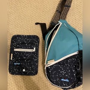 Starry night Kavu sling bag matching wallet